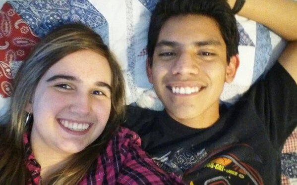 JoeTorres2933's tweet photo. Haha check out me and my girlfriend laying in bed! Haha she is the Best Girlfriend Ever!!! :)<3 #Gf #Happy #2013Year http://t.co/fggIwzP7U1