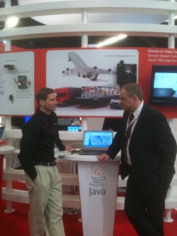 java's tweet image. Java protects cargo #javaembedded #embeddedworld booth 5-134