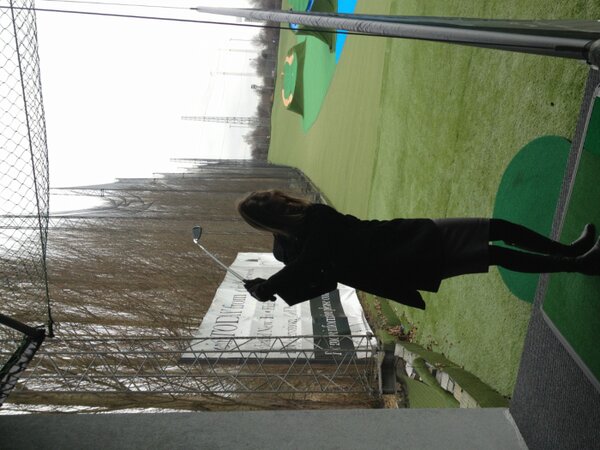 WorldofGolfNM's tweet photo. @WestgateComms @chelseypalmerpr taking a swing in the Platinum Club http://t.co/y4gy10Hytu