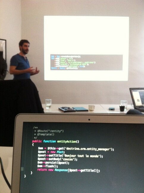 humancoders's tweet image. Nous venons de faire persister nos premiers enregistrements avec #Doctrine2 #livetweet #formation