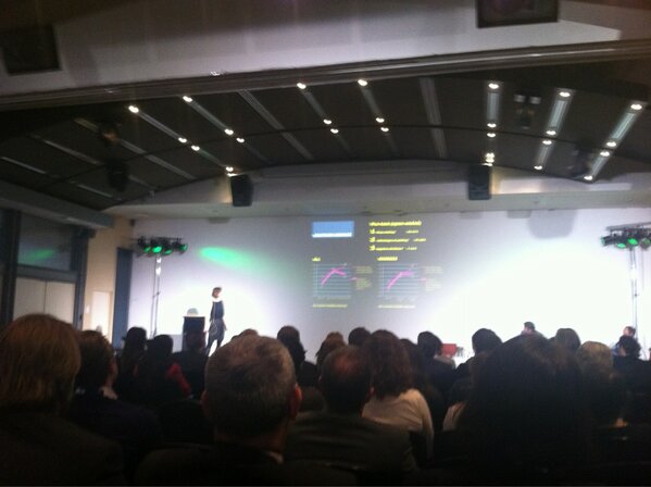 CTresignie's tweet photo. #febelmar #febcon13 Go Sara! GfK on stage http://t.co/zLQ3Sw1ngf