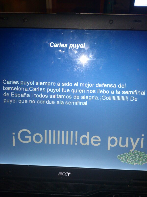 sandragurri's tweet photo. @Carles5puyol http://t.co/QsBGDJxn7a