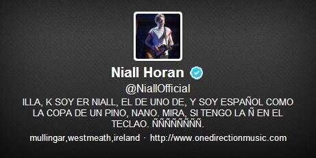 AlmuACNH's tweet photo. Niall ha cambiado su biografía en Twitter. http://t.co/e4TQBFbKF0