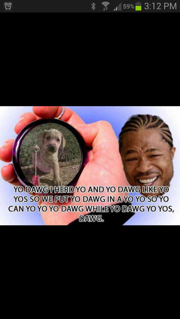 Matty_Gordo's tweet photo. Yo dawg http://t.co/HFX4LYw6sH