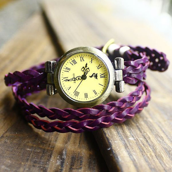 WatchHandmade's tweet image. Women Handmade Vintage Watch Leather Bracelet etsy.com/listing/124563…