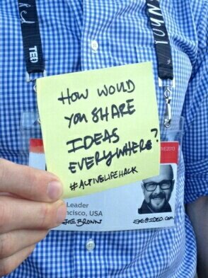 gracerodriguez's tweet image. Dear #TED2013 &amp;amp; #TEDActive friends &amp;amp; fans: How would YOU share ideas everywhere? #activelifehack