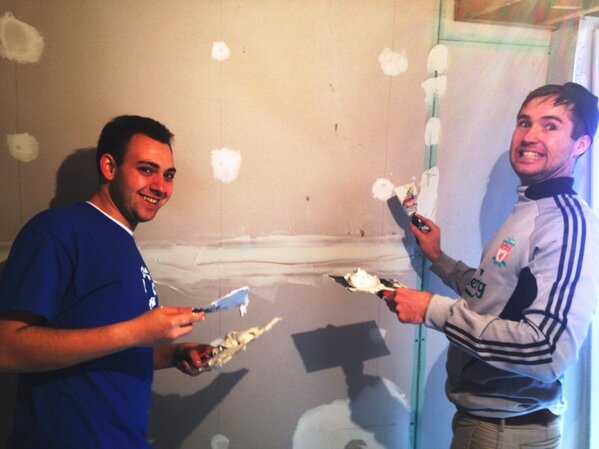 Great day of hard work #volunteeering w/ <a href="/NECHAMAjrtd/">NECHAMA</a>, <a href="/americorps/">AmeriCorps</a> members <a href="/jeremylevine0/">Jeremy Levine</a> &amp; Lance for #SandyRelief.