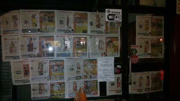 DiposCafeteria's tweet photo. ATENCION QUE HOY VIERNES 1DE MARZO ESTAMOS CERRADOS X AVERIA. EL SABADO NOS VEMOS CON EL CLASICO Y NUESTRO MENU DERBY http://t.co/eOY4lZ0SJh