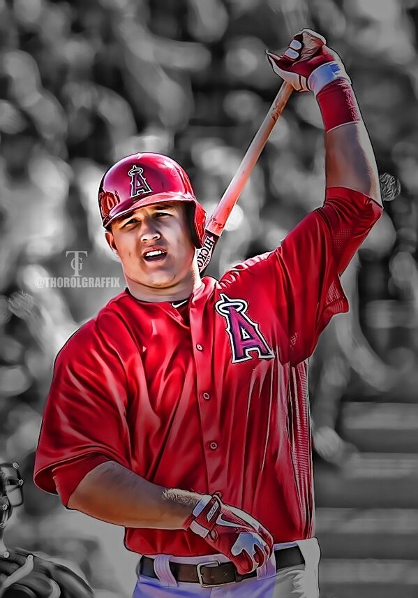 410 on X: Mike Trout wallpaper  / X