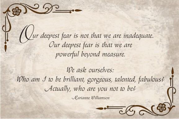 henry_tan's tweet photo. Our Deepest Fear by Marianne Williamson - read more at http://t.co/FLvwLMRpZR http://t.co/Pr7uBAzuYM