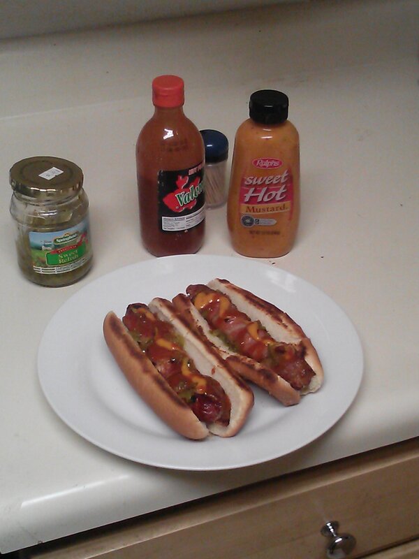 ejbjpb's tweet photo. #bacon #inspired @BeerToldMe to make bacon-wrapped hotdogs tonight! http://t.co/rgyJ5L0CXU