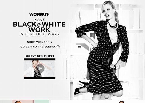 cathybells's tweet image. &quot;@AnneVCentral: And here we go. @AnneV is the face of the new campaign for @whbm new website.  How do YOU #WorkKit ? http://t.co/tsubejhPkc&quot;