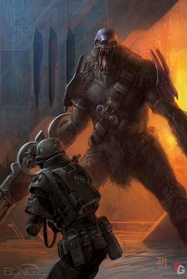 Mihckey's tweet photo. @ArdentPrayer They have what, a 4-5 foot advantage on ODSTs? I guess I would take the brute, too. http://t.co/UfZRUSylqI