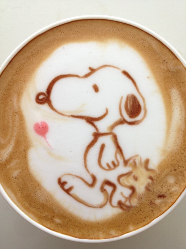 Sugi ラテアート De スヌーピー ラテアート スヌーピー Latteart Snoopy Http T Co Oqkhgaogdi