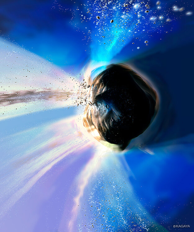 Twitter 上的 Kagaya 彗星本体の想像イラストです 太陽系の果てで凍りついていた彗星 が太陽に近づくと あぶられてガスや塵を噴出し それが尾になります イラスト左側に太陽があって 一旦そちら側に吹き出したあと 反対に吹き流されます Http T Co Zhyc0lxzte Twitter 上的 Kagaya 彗星本体の想像イラストです 太陽系の果てで凍りついていた彗星 が太陽に近づくと あぶられてガスや塵を噴出し それが尾になります イラスト左側に太陽があって 一旦そちら側に吹き出したあと 反対に吹き流されます Http T Co Zhyc0lxzte