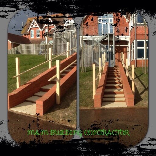 MMBuild's tweet photo. New quality steps at stone bay school Broadstairs http://t.co/XYQf0kHeVN