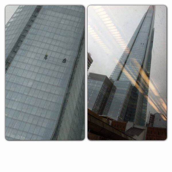 phil_yates's tweet image. Window inspection at the shard! Only the brave need apply!