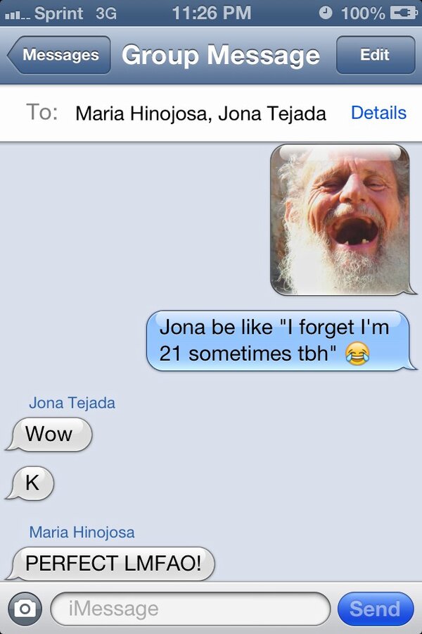 Reyes_07's tweet image. WIN! 😂 @Jona_tejada @ayemary_ #GroupChatFun