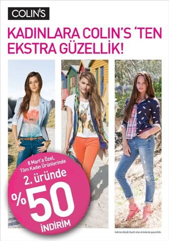 selwayoutlet's tweet photo. COLIN'S 'TEN KADIN ÜRÜNLERİNDE 2.ÜRÜNE %50 İNDİRİM... http://t.co/azAuEJz5Yi