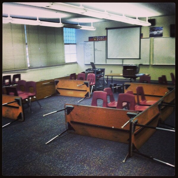 Here's my World History class for the day. #WWI #LifeInTheTrenches