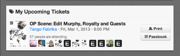 eventify's tweet photo. Running out of ink? We got you covered!  You can add your Eventify tickets to Passbook via the My Tickets page. http://t.co/TMZW8nB08b