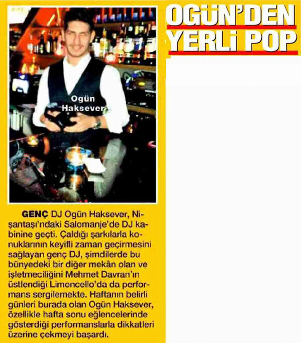 eksenistanbul's tweet photo. 01.03.2013, Habertürk Magazin; #Limoncello 'da @ogunhaksever 'den Yerli Pop! http://t.co/4FmRUC4Q4W