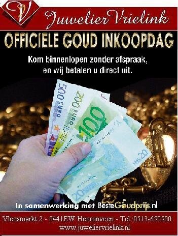 JuwVrielink's tweet photo. Vandaag nu INKOOP dag,

Lever al je oude goud / zilver / verzilverd bestek etc in. bij je erkende juwelier http://t.co/EowbUPwzsw