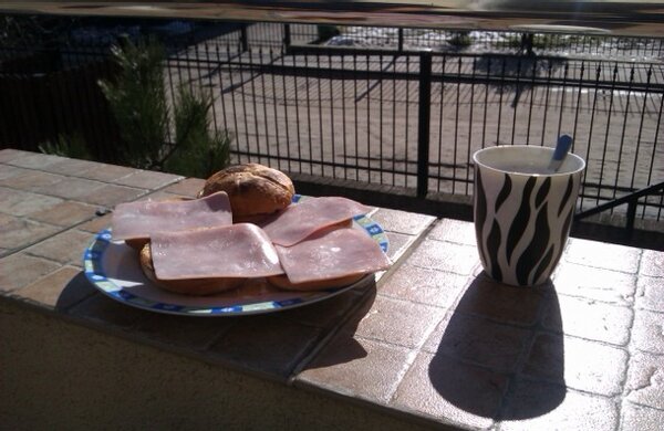 Breakfast under the sun!!!