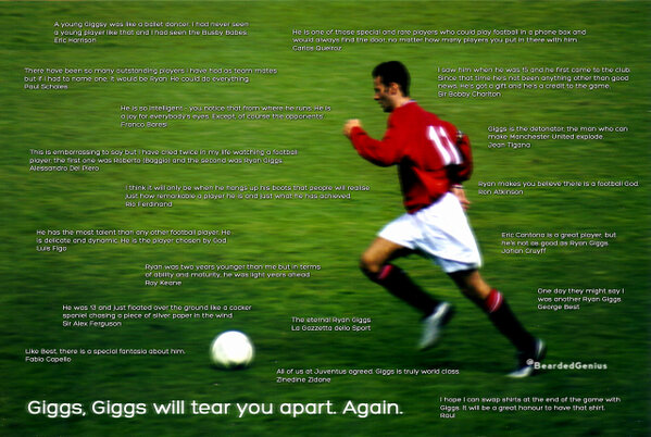 BeardedGenius's tweet photo. Giggs in the words of others. http://t.co/1K9BuxqLgm