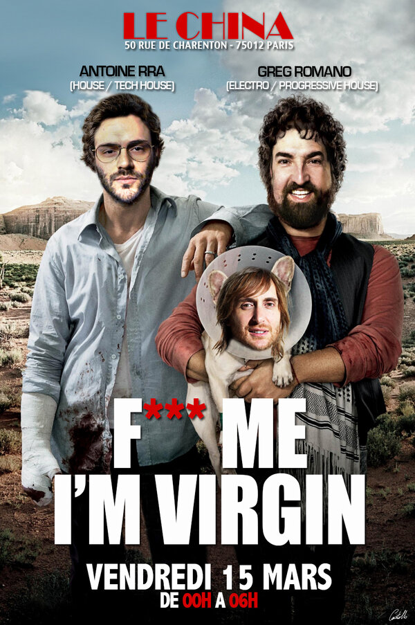 Antoinerra's tweet photo. Venez voir @RomanoGreg &amp; moi même le 15 Mars "Fuck Me I'm Virgin" au CHINA CLUB http://t.co/sCq06HikSa @parisbouge http://t.co/YcwyfSyRvP