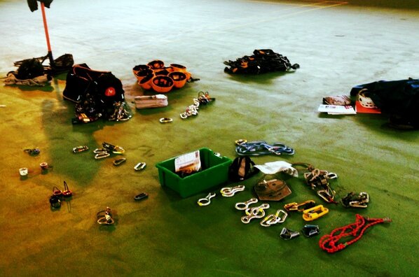 Enjoyable belaying course today <a href="/APS_main/">APS</a> ! #lotslearnt #climbing #hardwork #CPD