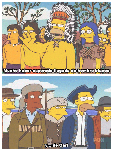 HomeroLodijo's tweet photo. Mucho haber esperado llegada del hombre blanco... y de Carl http://t.co/2lKkVMaEJR