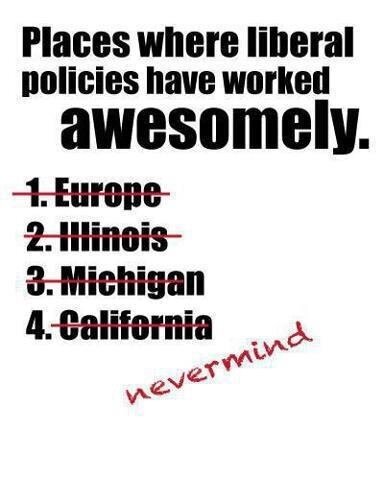 LKVents's tweet image. Countries/States where #LiberalPolicies have worked. #Kidding, they NEVER work.