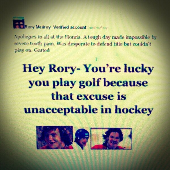 alevy19's tweet image. Golf vs. Hockey #softstatement @McIlroyRory