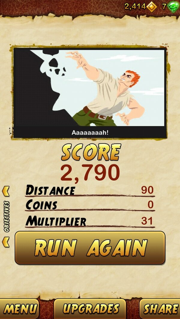 eliogarza's tweet photo. I got 2790 points while escaping from a Giant Demon Monkey in Temple Run 2. Beat that! http://t.co/yxFrlmJgDV @ http://t.co/d0jGUYoYNB
