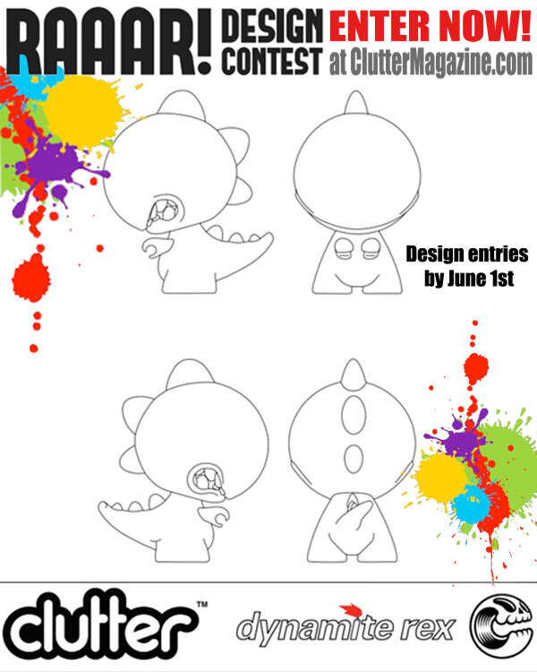 DynamiteRex's tweet image. ENTER the Dynamite Rex &quot;Raaar!&quot; Design Contest Today! cluttermagazine.com/news/2013/03/d… #vinyl #designertoy #dynamiterex #raaar