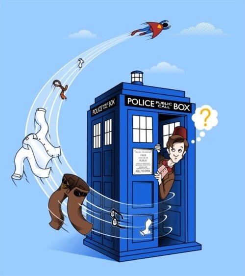 BigBlueB0x's tweet image. 2 last survivors of an extinct alien race, 1 phone box.