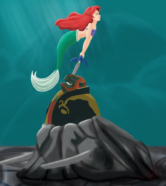 PrincessHyrule's tweet image. “@ZeldaUniverse: Ariel, maybe you shouldn't... that's not... http://t.co/hEoXSCvU2W” ...awkward