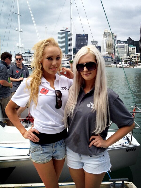 michaiah's tweet image. Deluxe Models out with the Americas Cup crew for the day #deluxeevents #deluxemodels deluxeevents.co.nz