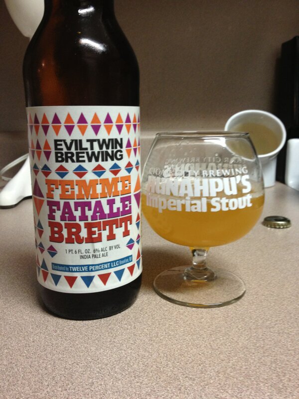 The result...<a href="/EvilTwinBrewing/">Evil Twin Brewing</a> femme fatale Brett. So drinkable.