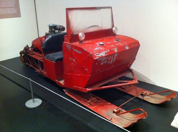 It would be tough to travel with the Iditarod race on this snow machine.