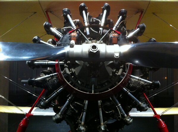 Aviation exhibit at the Anchorage Museum. Love the lines.