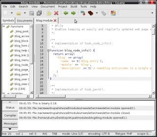 tipslinux's tweet image. bitly.com/10FWoAS?q=xp Geany -  integrated development environment for web developers