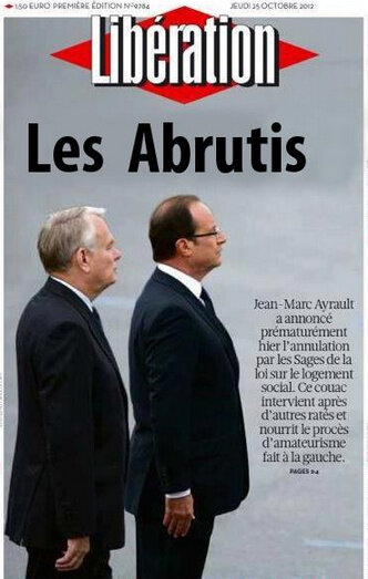 AfterEight13's tweet photo. #AvouezQue deux "abrutis" ensemble c'est toujours mieux pour la France non ? Les dégâts arrivent plus vite... http://t.co/6Z6OuvxH0O