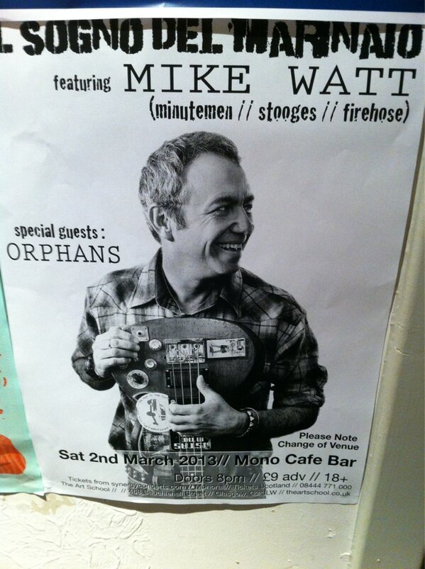 <a href="/castspells/">David Davison</a> "Mono in Glasgow &amp;amp; came tonight's show poster! Wish it was with us…" "  wish you were here too, david!