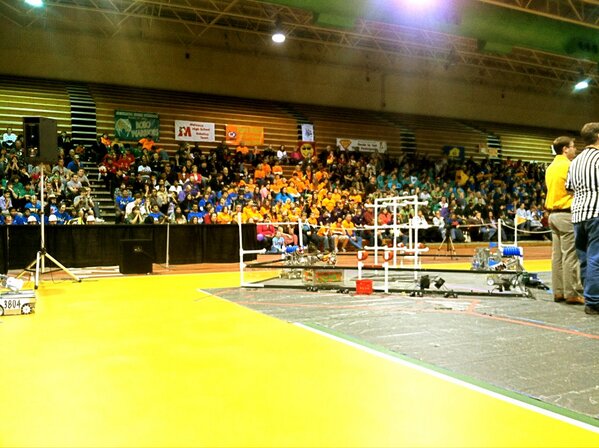 baileyse5's tweet image. Opening ceremonies at VA FTC State Champs #VAis4ROBOTS