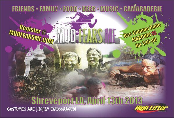 MartinLynnette's tweet image. Come join us April 13,2013, Mud Fears Me. mudfearsme.com.