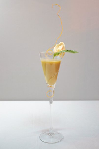 NinyoFusion's tweet photo. Mesquite Smoked Asparagus and Celery Soup with Cheddar and Tomato Tortellini http://t.co/0VeinTTm4p