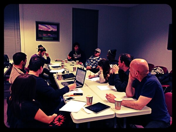 Macremi's tweet photo. Table read in full effect yesterday March 1st! Thank you everyone. http://t.co/x4eJ9ThQkk