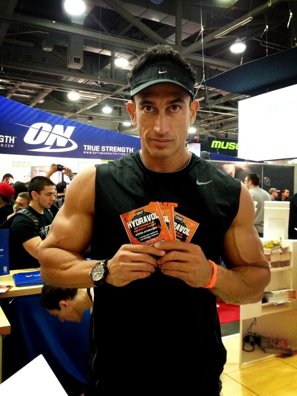 VitaminShoppe's tweet photo. Preworkout samples from @qntusa now at our booth with Diego #QNT stop by #asf2013 #arnold2013vs #hydravol http://t.co/zGxU5MgrRH